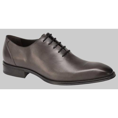 Mezlan "Tobar" Grey Genuine European Calfskin Lace Up Shoes 18123.